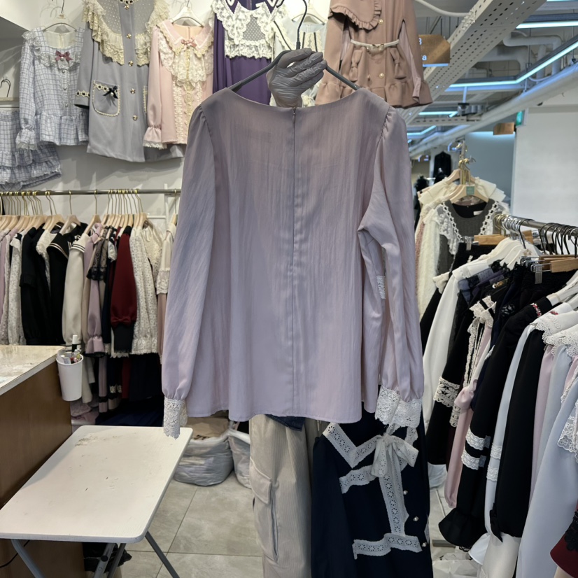 PAPA東大門㊣實拍女裝新品職業休閑真品推薦熱賣襯衫蕾絲衫PaPa/HALMADE襯衫/蕾絲衫