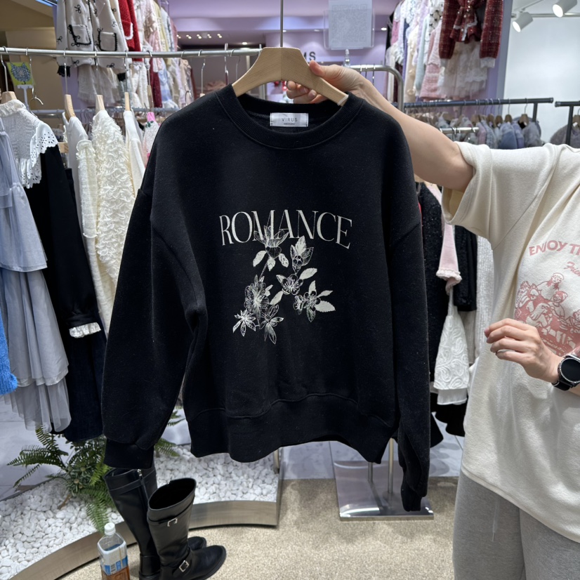 VIRUS東大門㊣直郵女士新款真品休閑人氣職業推薦熱賣25秋冬衛衣VIRUS衛衣圖色2