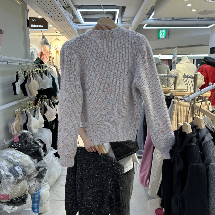 AKRA BY ART韓國代購㊣女裝新款休閑時尚職業25秋冬毛衣開衫AKRA BY ART毛衣