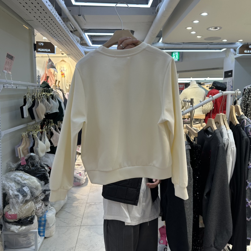 AKRA BY ART韓國代購㊣女士新品25秋冬休閑時尚衛衣刺繡花朵AKRA BY ART衛衣