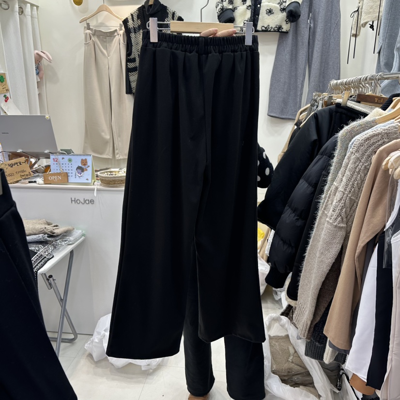 HOJAE東大門㊣直郵女裝新款推薦休閑時尚職業休閑褲口袋褶裥MID-LEVEL JUMP休閑褲