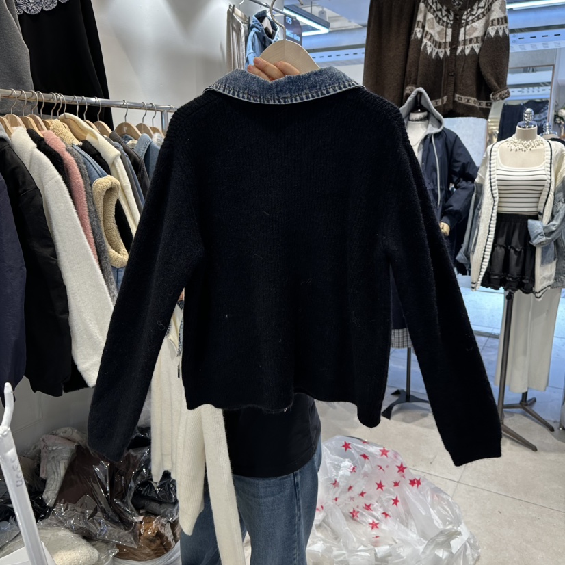 DREAM GIRIS東大門㊣代購女士新品時尚真品休閑針織衫拉鏈DREAM GIRIS/HOT PLACE_ISSUE針織衫