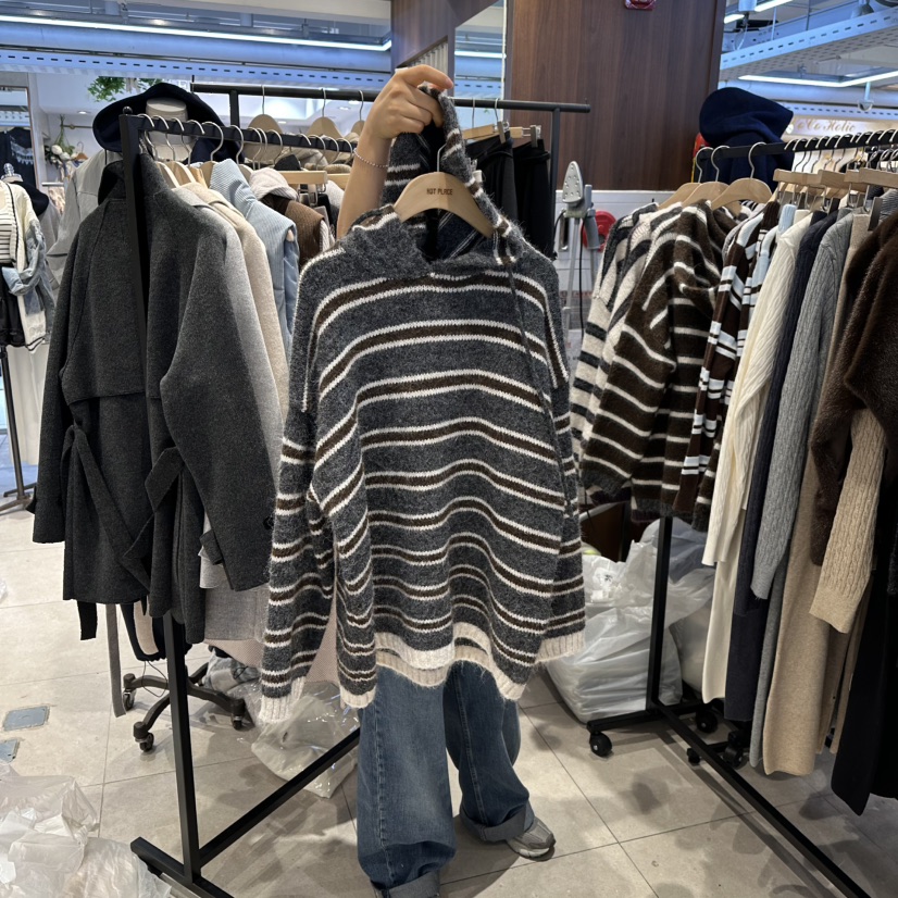 DREAM GIRIS韓國代購㊣女裝新品熱賣25秋冬真品休閑人氣毛衣DREAM GIRIS/HOT PLACE_ISSUE毛衣圖色2