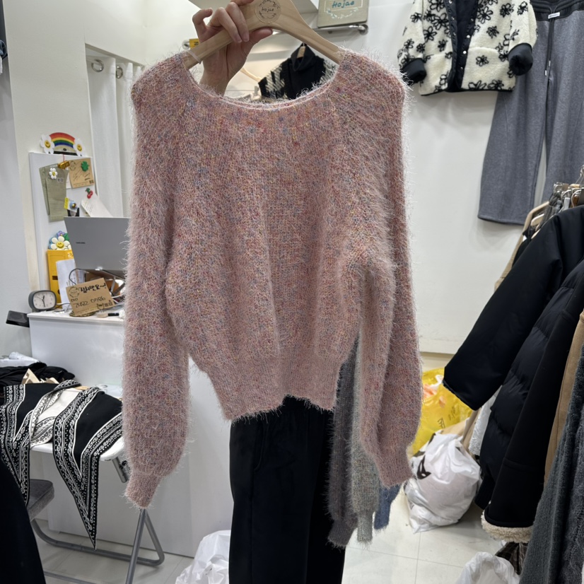 HOJAE東大門㊣實拍女裝新品時尚人氣職業休閑推薦真品熱賣毛衣MID-LEVEL JUMP毛衣圖色2