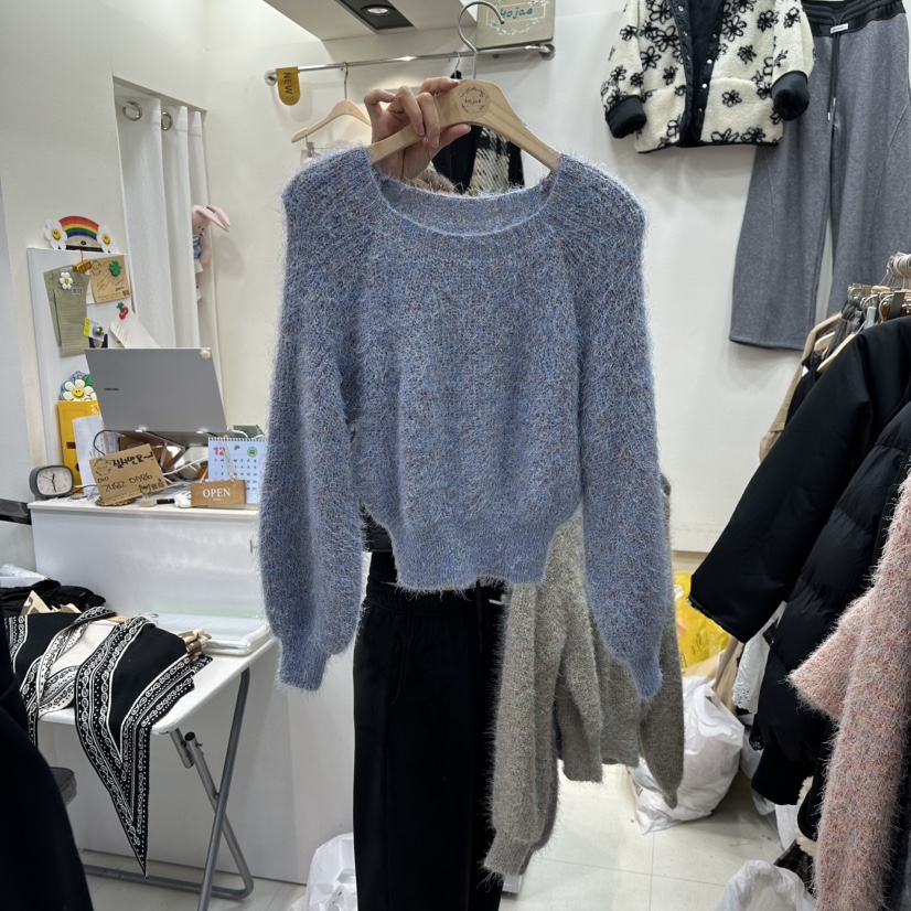 HOJAE東大門㊣實拍女裝新品時尚人氣職業休閑推薦真品熱賣毛衣MID-LEVEL JUMP毛衣圖色3