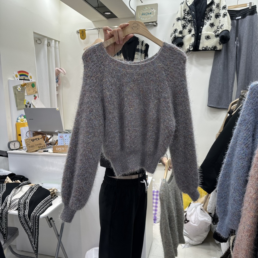 HOJAE東大門㊣實拍女裝新品時尚人氣職業休閑推薦真品熱賣毛衣MID-LEVEL JUMP毛衣圖色5