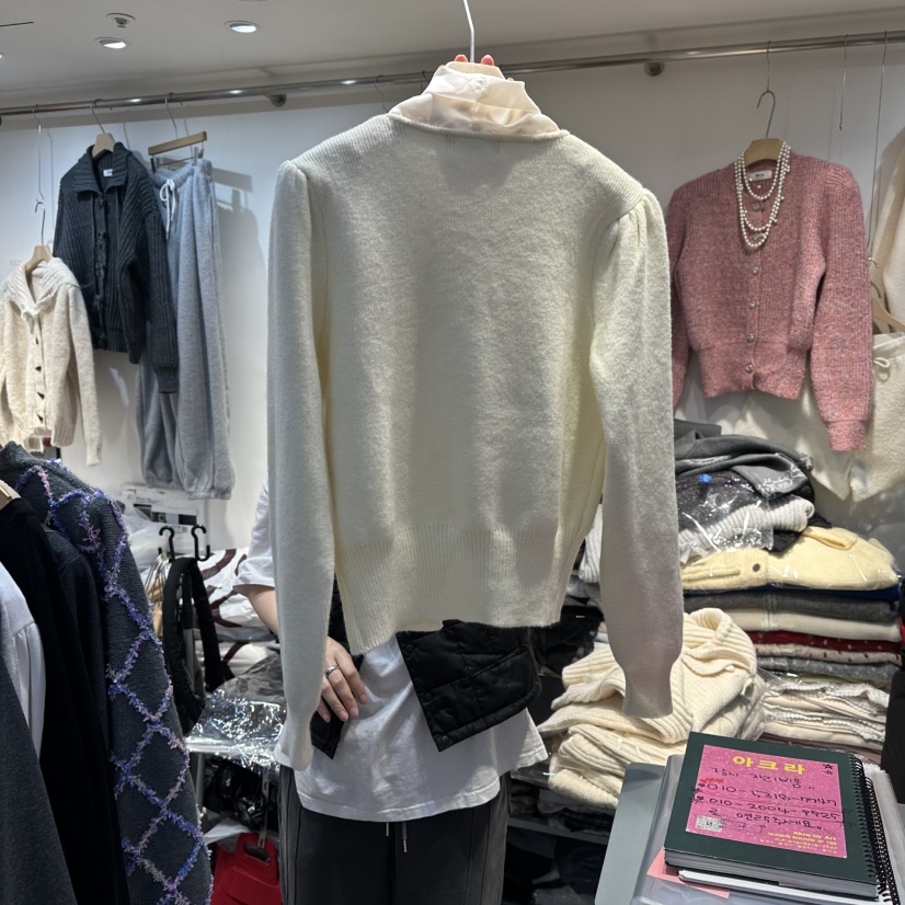 AKRA BY ART東大門㊣代購女士新款25秋冬休閑針織衫系帶開衫AKRA BY ART針織衫