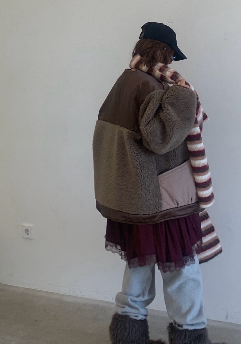 PARIS MATCH韓國代購㊣女裝新款時尚推薦職業夾克圓領緞面PARIS MATCH夾克