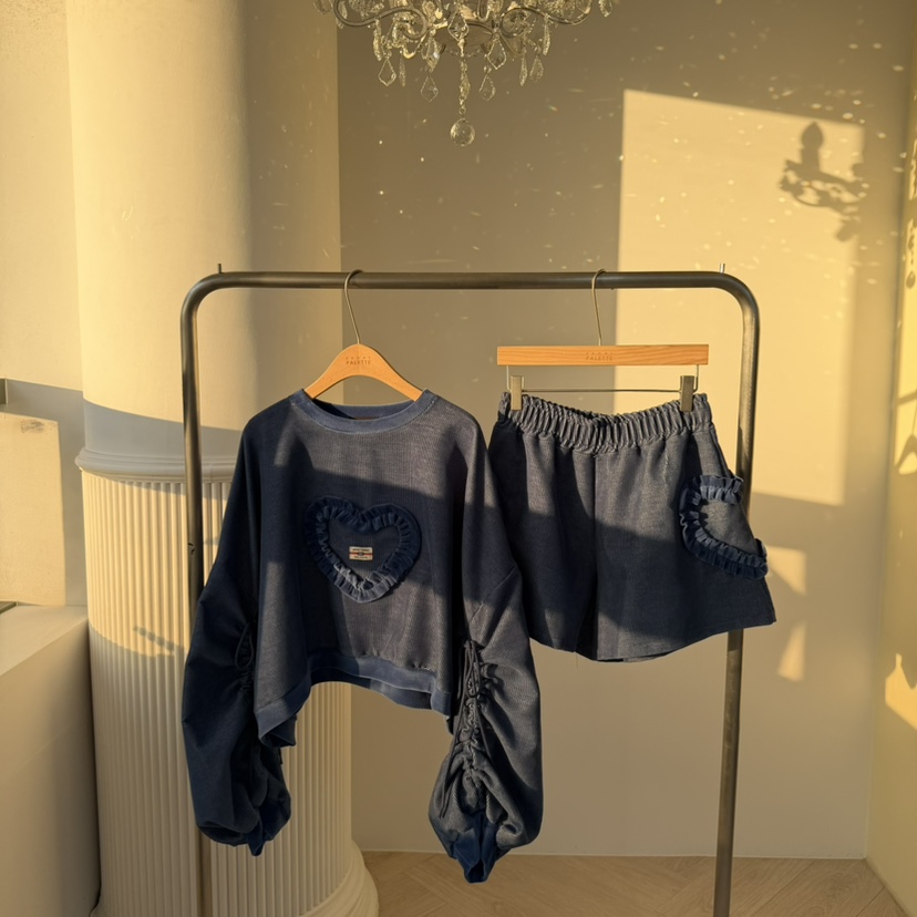 PALETTE-Q韓國直郵㊣女裝新品休閑推薦人氣真品短褲天鵝絨PALETTE-Q短褲