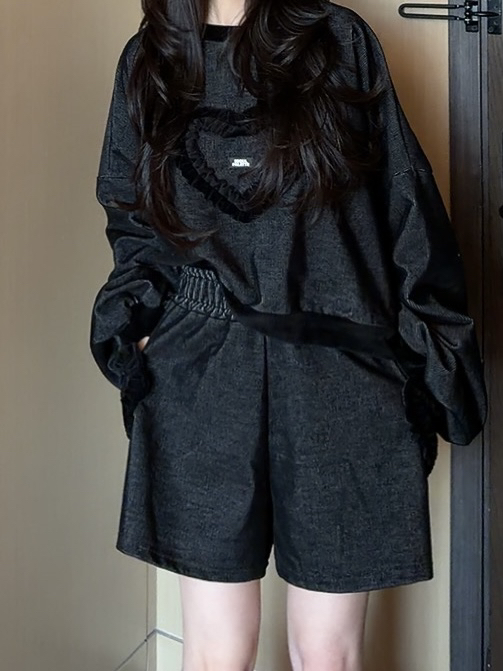 PALETTE-Q韓國直郵㊣女裝新品休閑推薦人氣真品短褲天鵝絨PALETTE-Q短褲