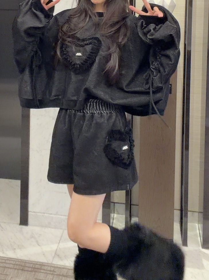 PALETTE-Q韓國直郵㊣女裝新品休閑推薦人氣真品短褲天鵝絨PALETTE-Q短褲