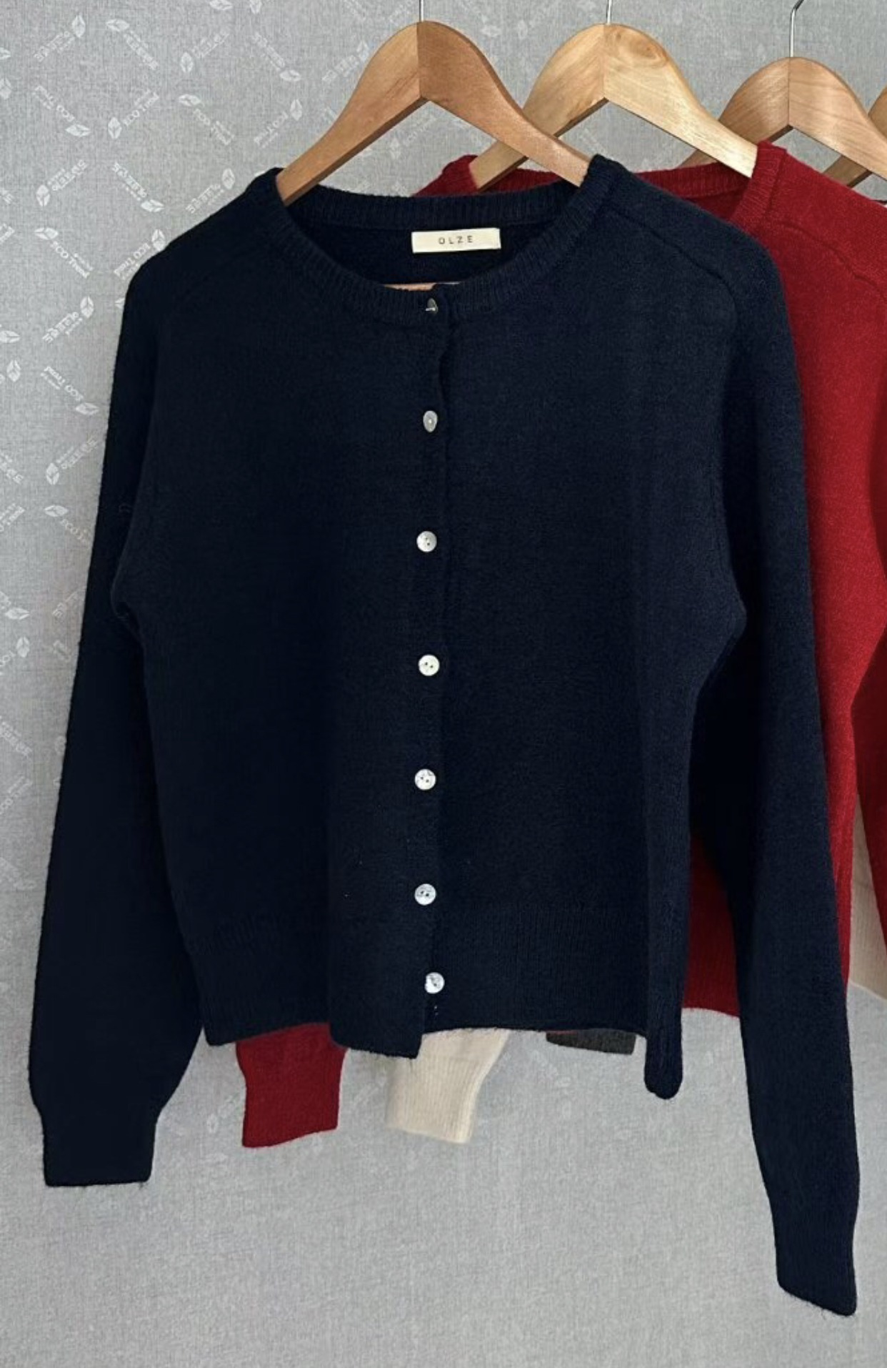 OLZE-올제-T韓國直郵㊣女士新款熱賣真品時尚休閑25秋冬針織衫OLZE-올제-T針織衫圖色1