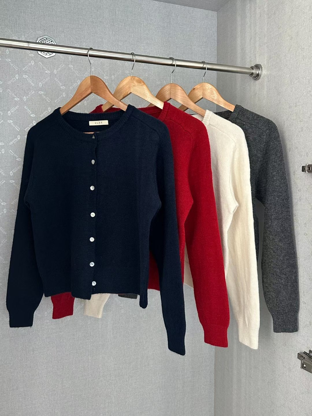 OLZE-올제-T韓國直郵㊣女士新款熱賣真品時尚休閑25秋冬針織衫OLZE-올제-T針織衫圖色4左四色