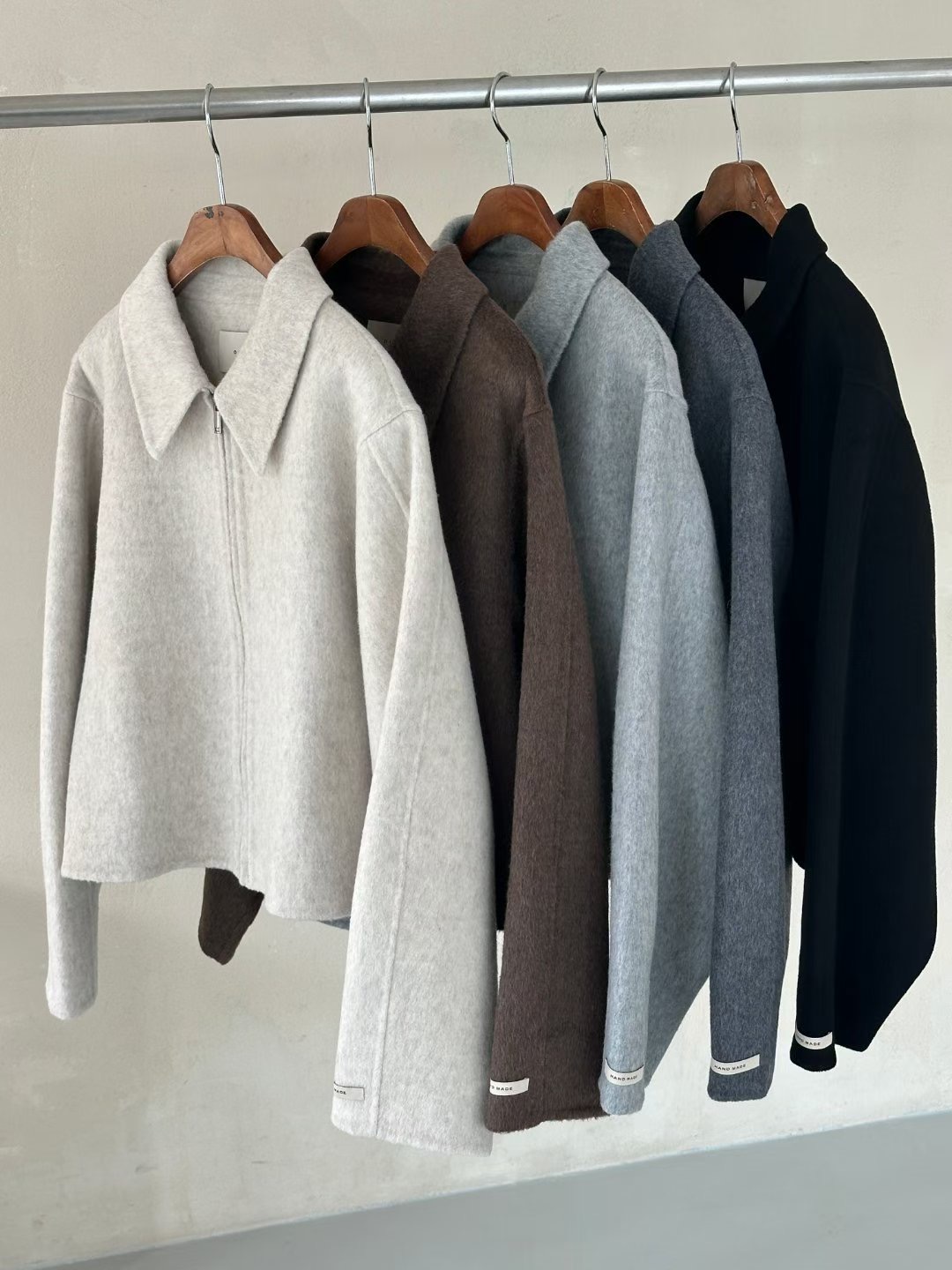 OLZE-올제-T韓國直郵㊣女裝新品時尚25秋冬推薦人氣短款大衣OLZE-올제-T短款大衣