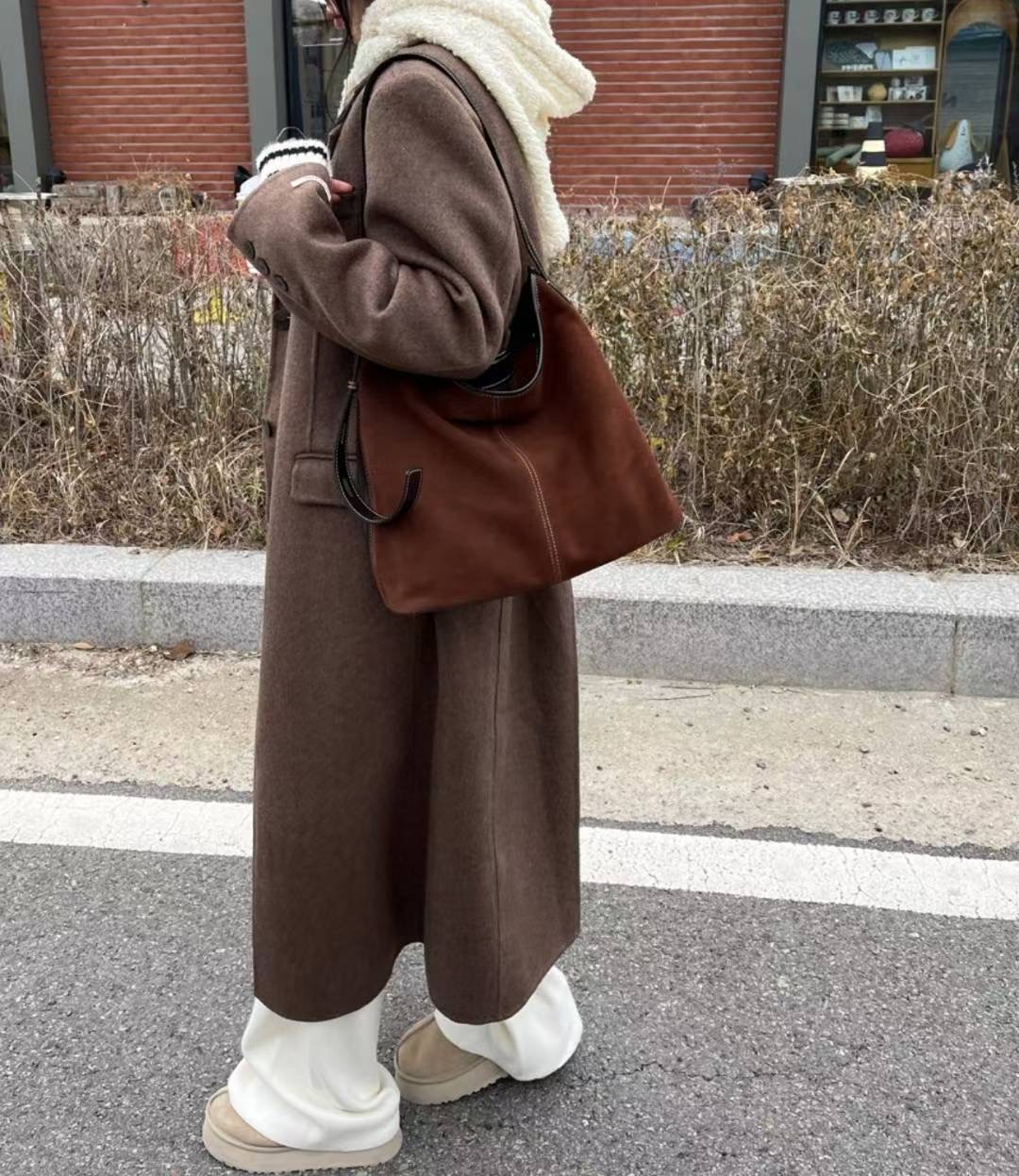 OLZE-올제-T東大門㊣實拍女裝新品真品休閑人氣中長款大衣OLZE-올제-T中長款大衣