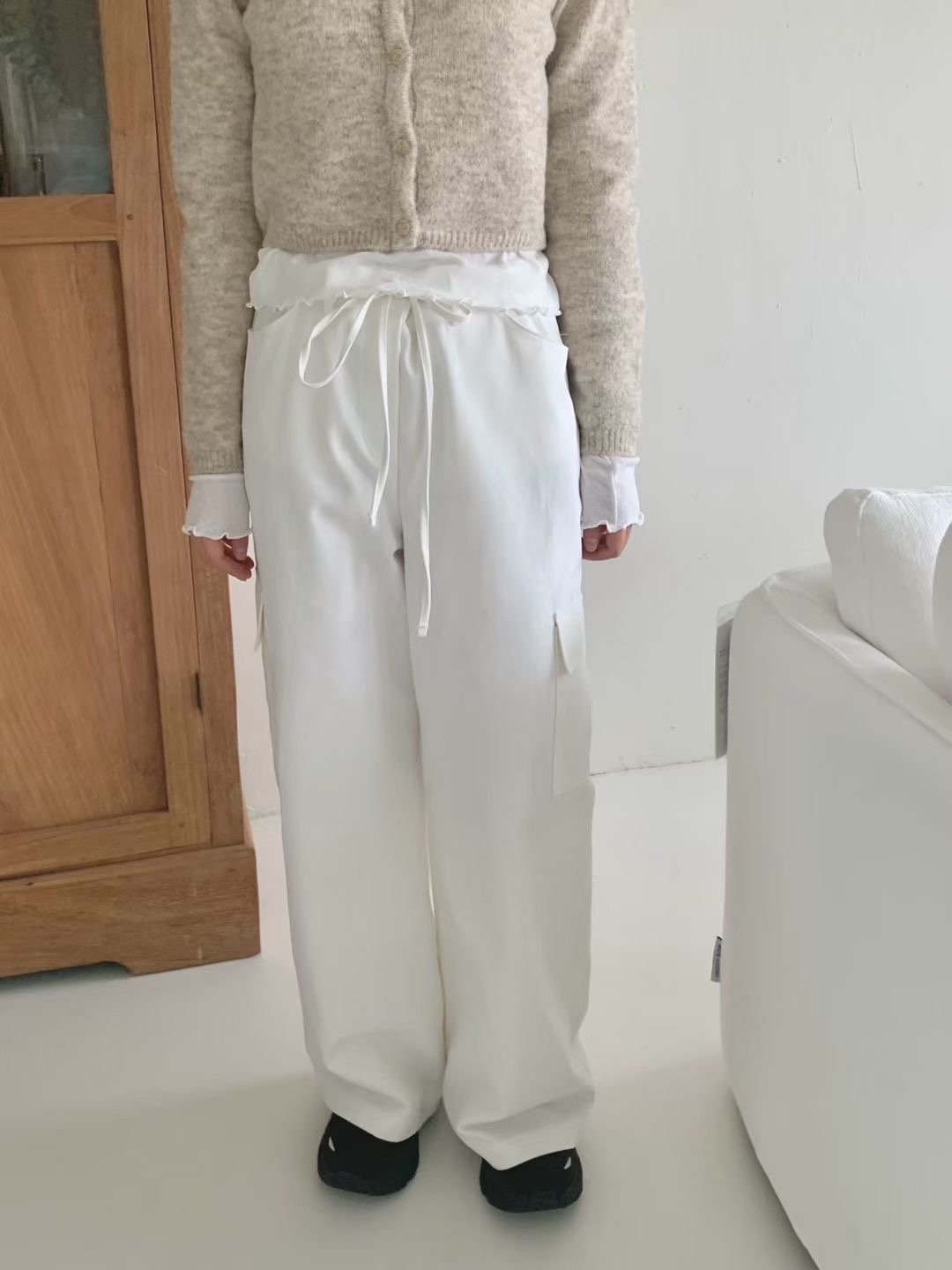 AGATHE韓國直郵㊣女裝新款時尚真品職業推薦25秋冬人氣休閑褲AGATHE休閑褲圖色1