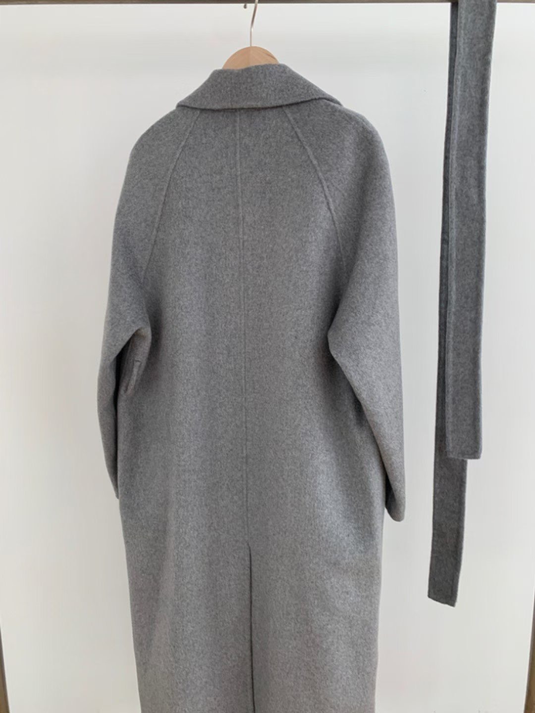 OLZE-올제-T韓國代購㊣女裝新款職業25秋冬中長款大衣含腰帶OLZE-올제-T中長款大衣