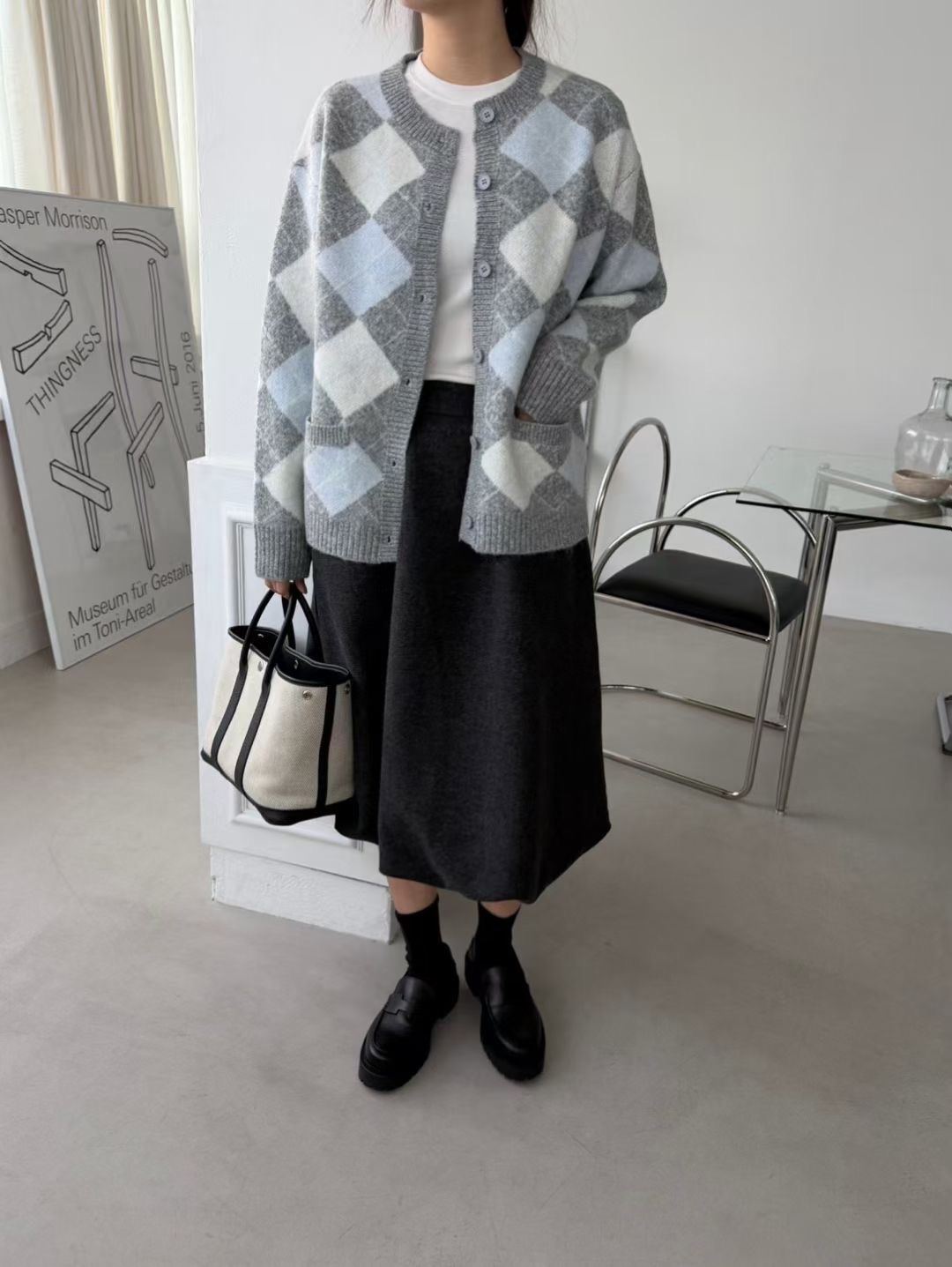 LANDMARK東大門㊣直郵女裝新品推薦真品職業25秋冬人氣針織衫LANDMARK針織衫