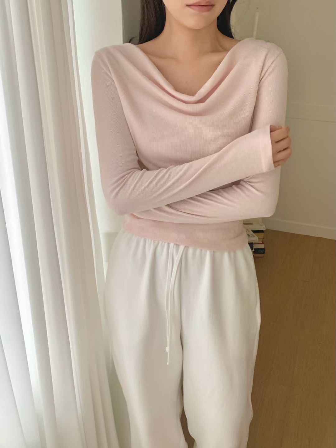 AGATHE韓國直郵㊣女裝新品休閑職業人氣熱賣25秋冬推薦長袖T恤AGATHE長袖T恤