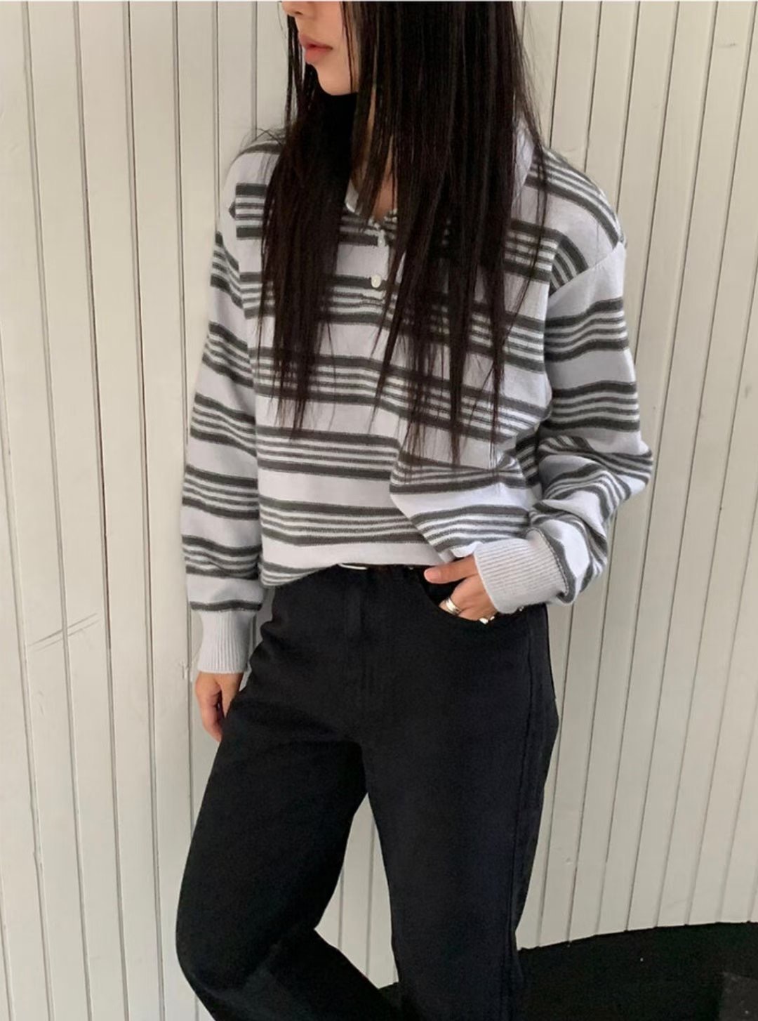 OLZE-올제-T東大門㊣實拍女士新款熱賣人氣推薦時尚針織衫OLZE-올제-T針織衫