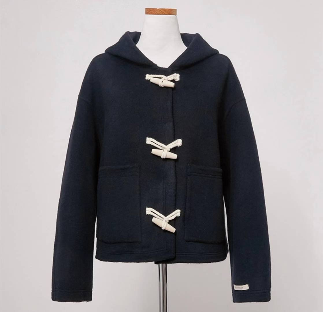 OLZE-올제-T東大門㊣代購女士新款人氣25秋冬熱賣短款大衣OLZE-올제-T短款大衣圖色3