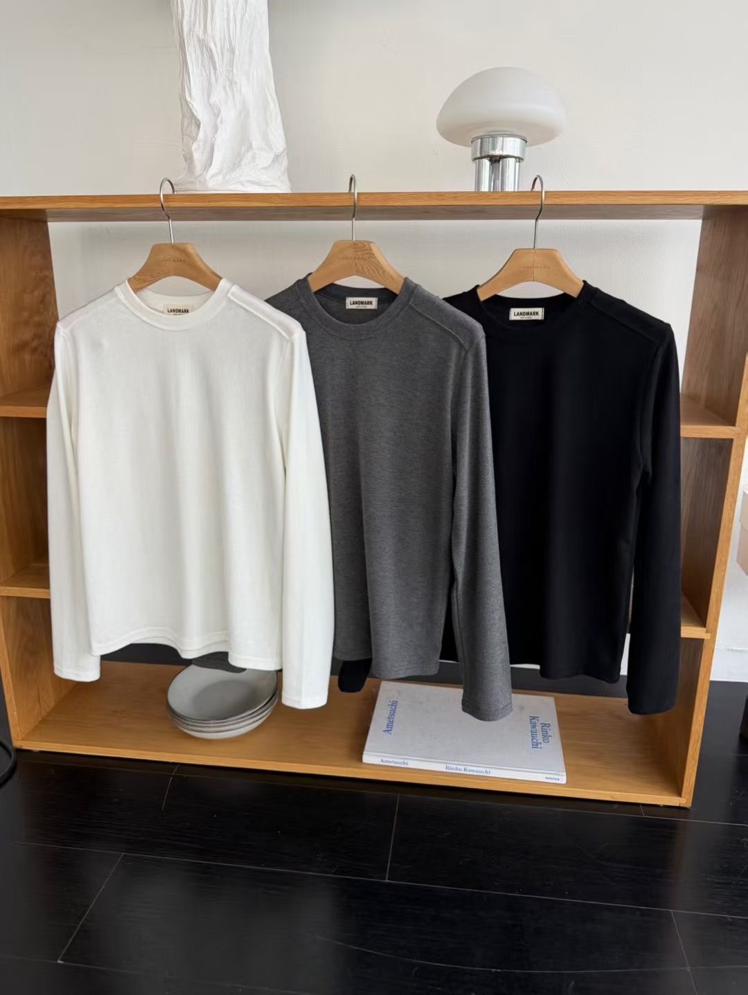 LANDMARK東大門㊣代購女士新款25秋冬真品人氣熱賣職業長袖T恤LANDMARK長袖T恤