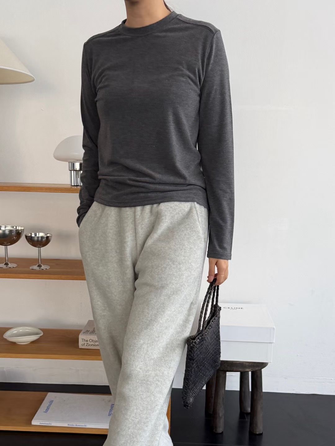 LANDMARK東大門㊣代購女士新款25秋冬真品人氣熱賣職業長袖T恤LANDMARK長袖T恤