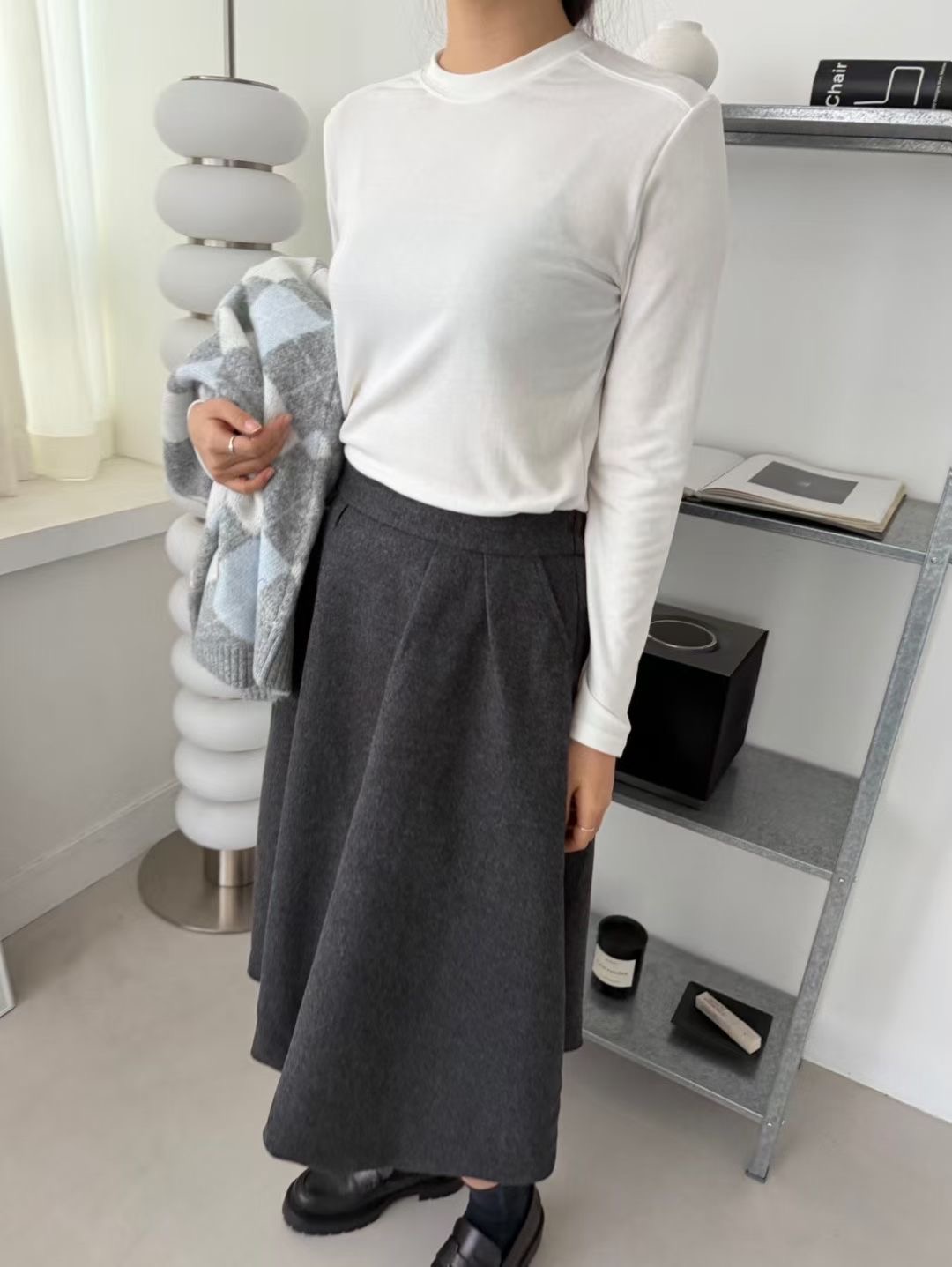 LANDMARK東大門㊣代購女士新款25秋冬真品人氣熱賣職業長袖T恤LANDMARK長袖T恤