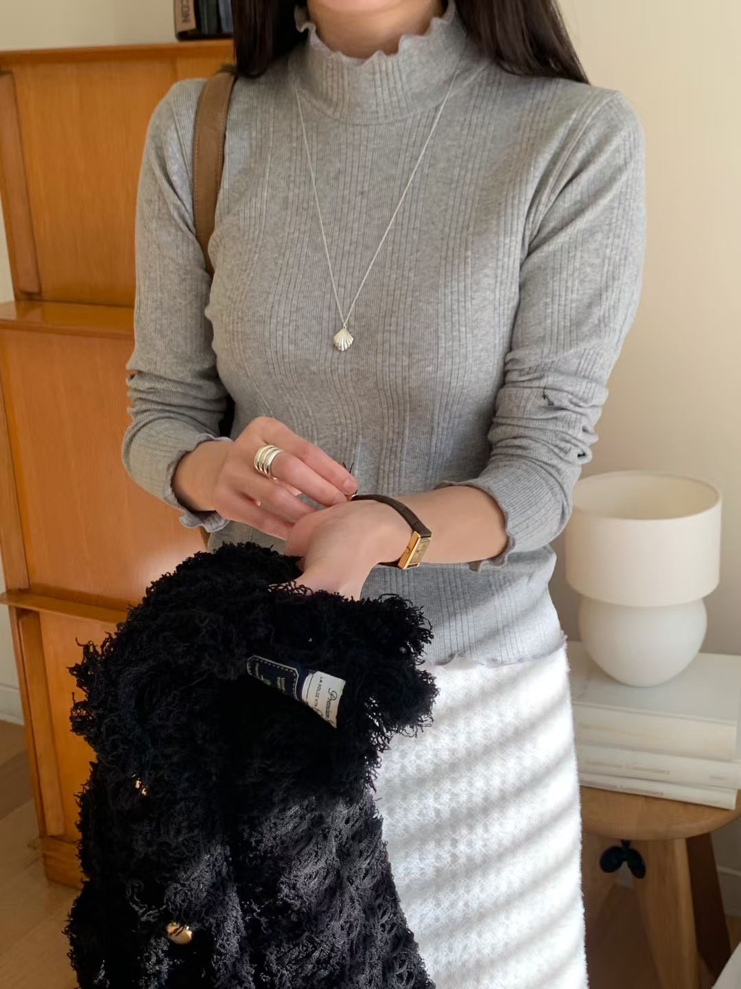 SIGNATURE韓國直郵㊣女士新款熱賣真品25秋冬時尚休閑長袖T恤SIGNATURE長袖T恤圖色2