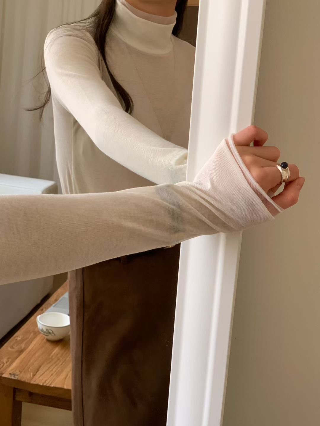 SIGNATURE東大門㊣代購女裝新款時尚職業熱賣推薦休閑長袖T恤SIGNATURE長袖T恤