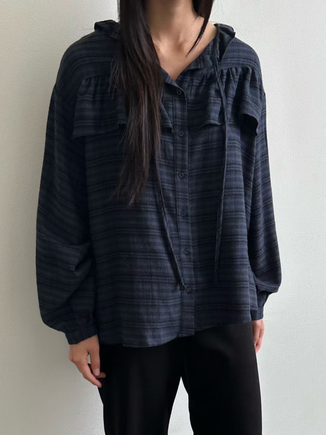 EVERY MOMENT韓國直郵㊣女士新款真品時尚職業25秋冬襯衫蕾絲衫EVERY MOMENT襯衫/蕾絲衫圖色1