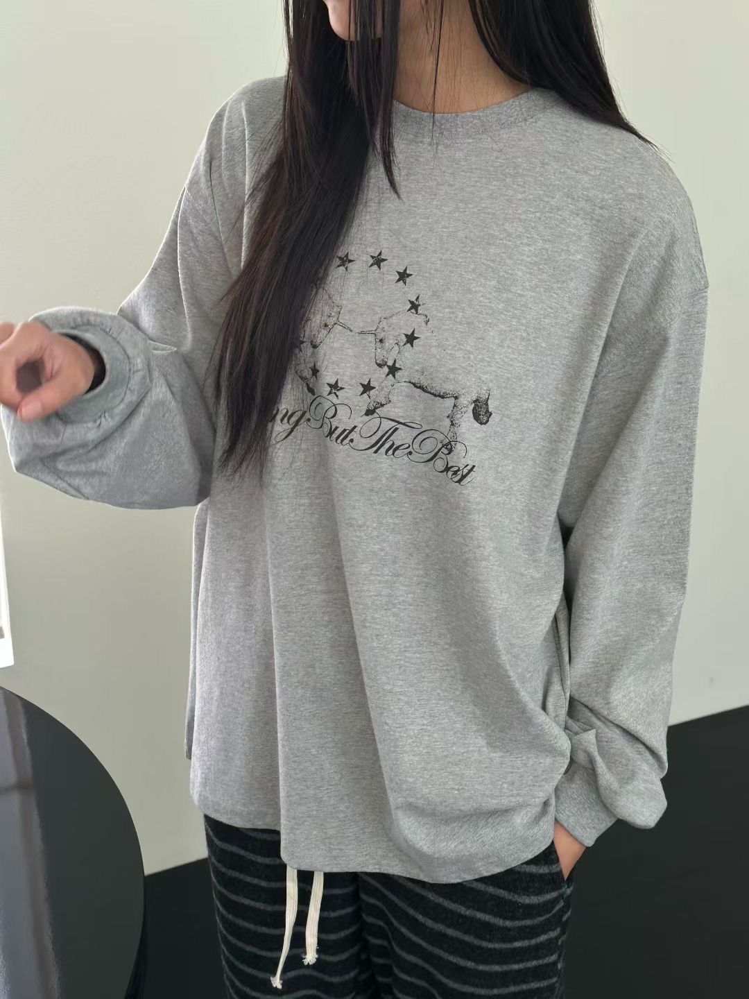 EVERY MOMENT東大門㊣直郵女裝新品休閑熱賣職業25秋冬長袖T恤EVERY MOMENT長袖T恤圖色2