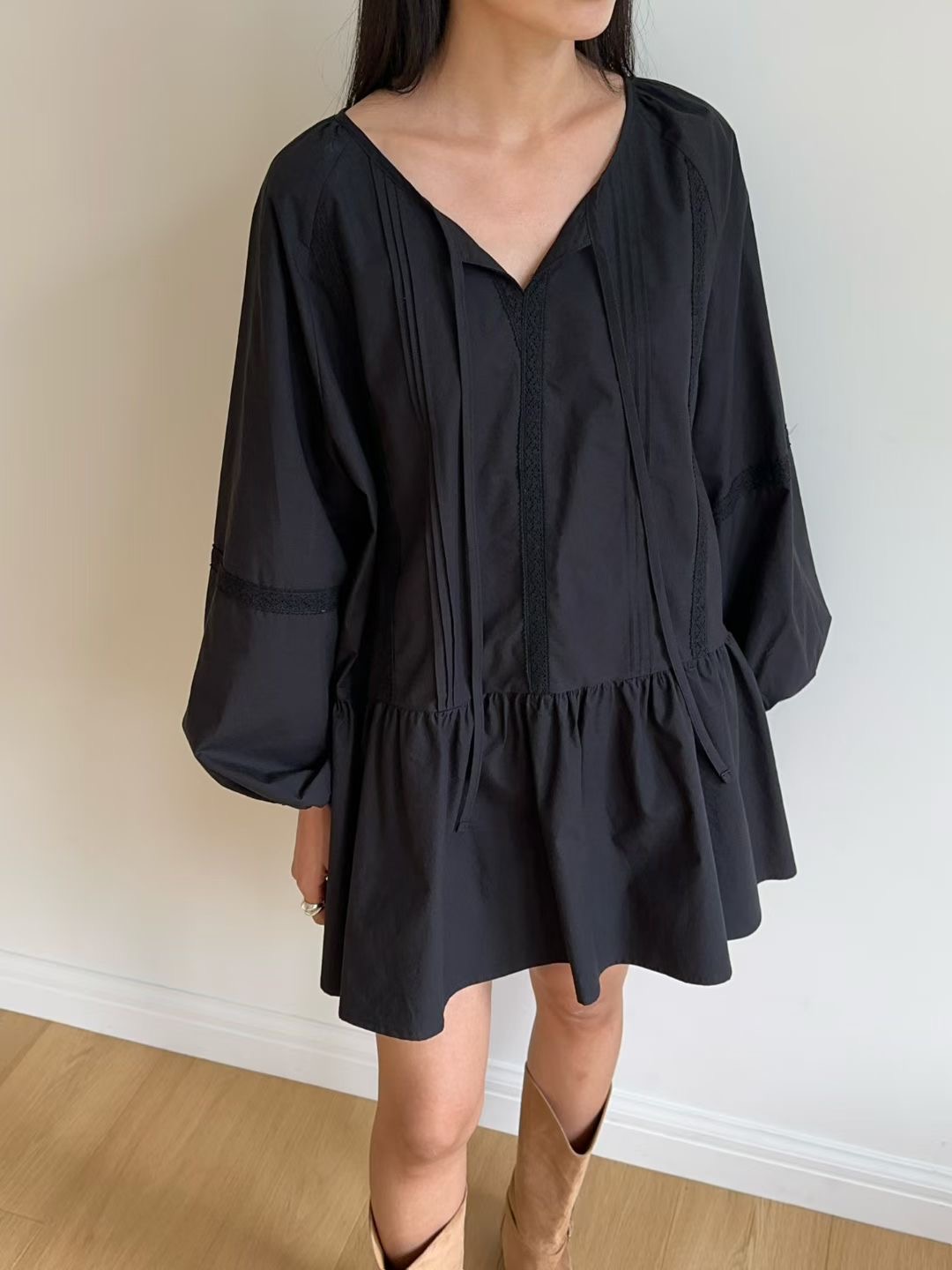 EVERY MOMENT韓國代購㊣女士新品職業25秋冬休閑熱賣連衣裙EVERY MOMENT連衣裙