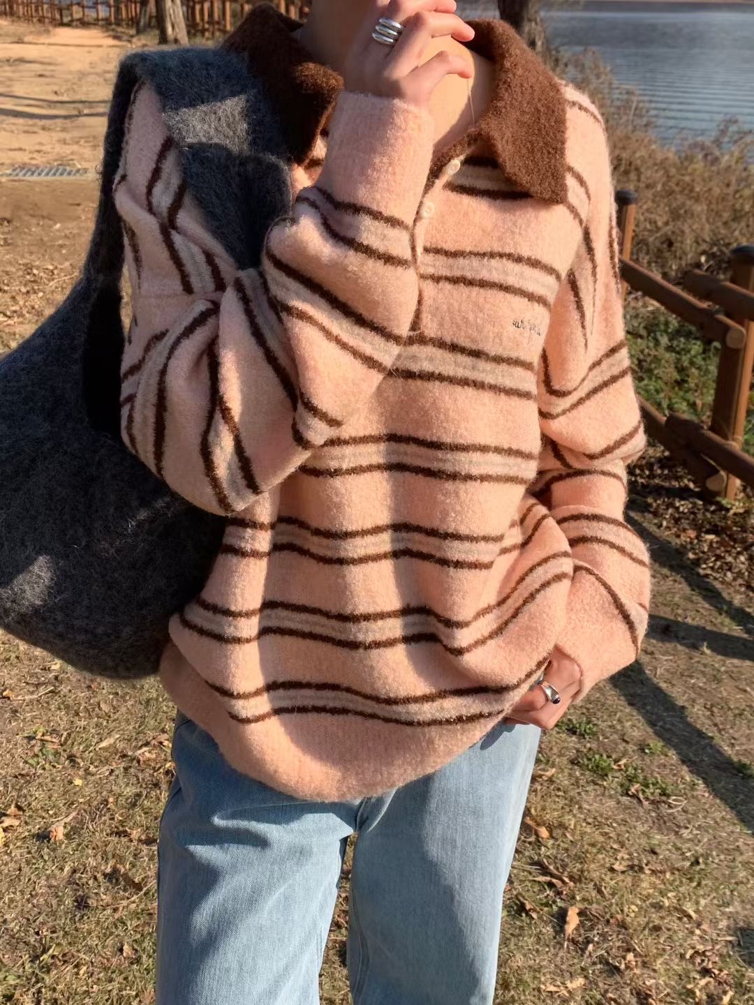 SIGNATURE東大門㊣實拍女士新款推薦時尚熱賣職業休閑針織衫SIGNATURE針織衫圖色1