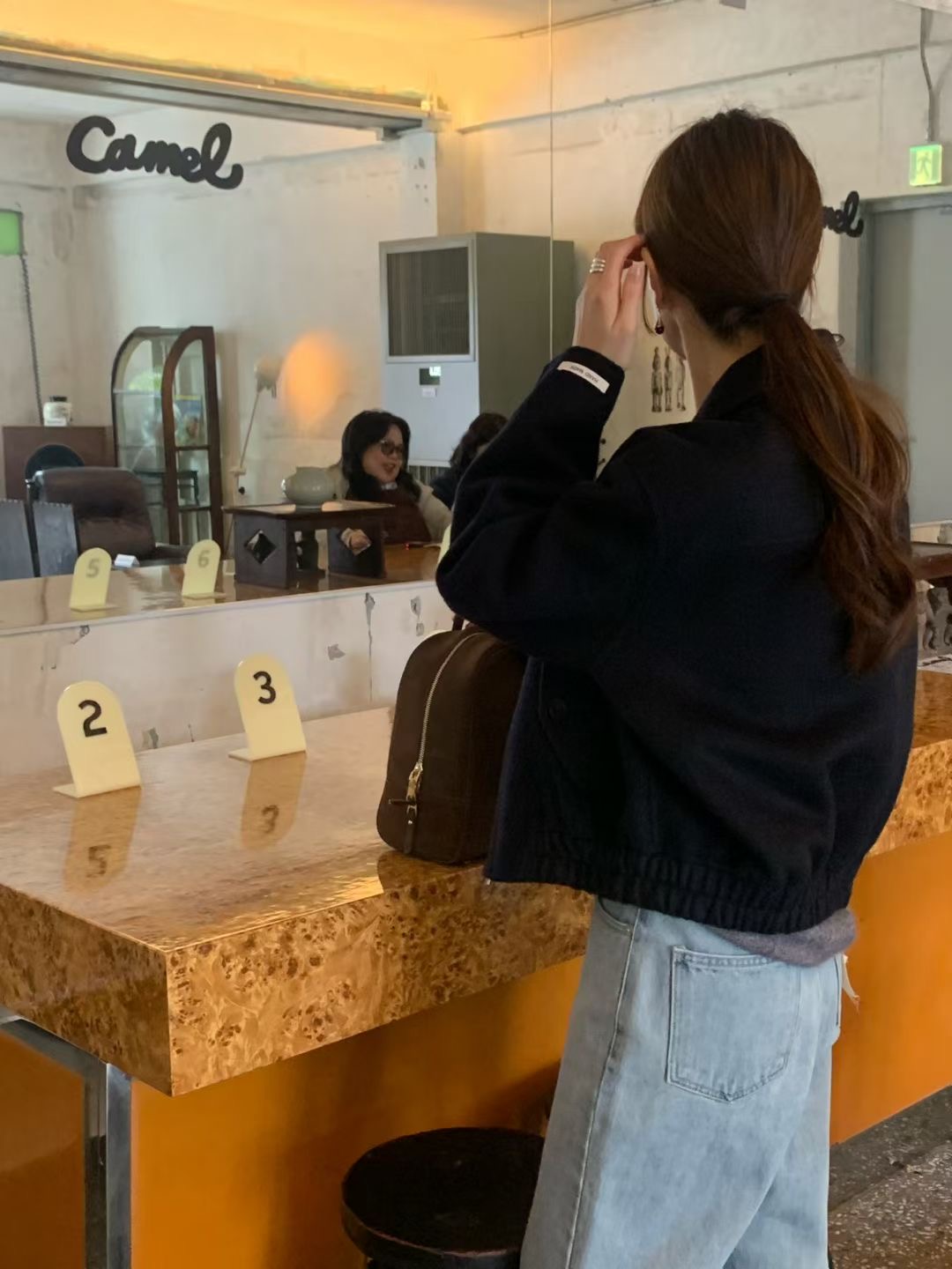 SIGNATURE東大門㊣實拍女士新款熱賣推薦時尚休閑25秋冬短款大衣SIGNATURE短款大衣