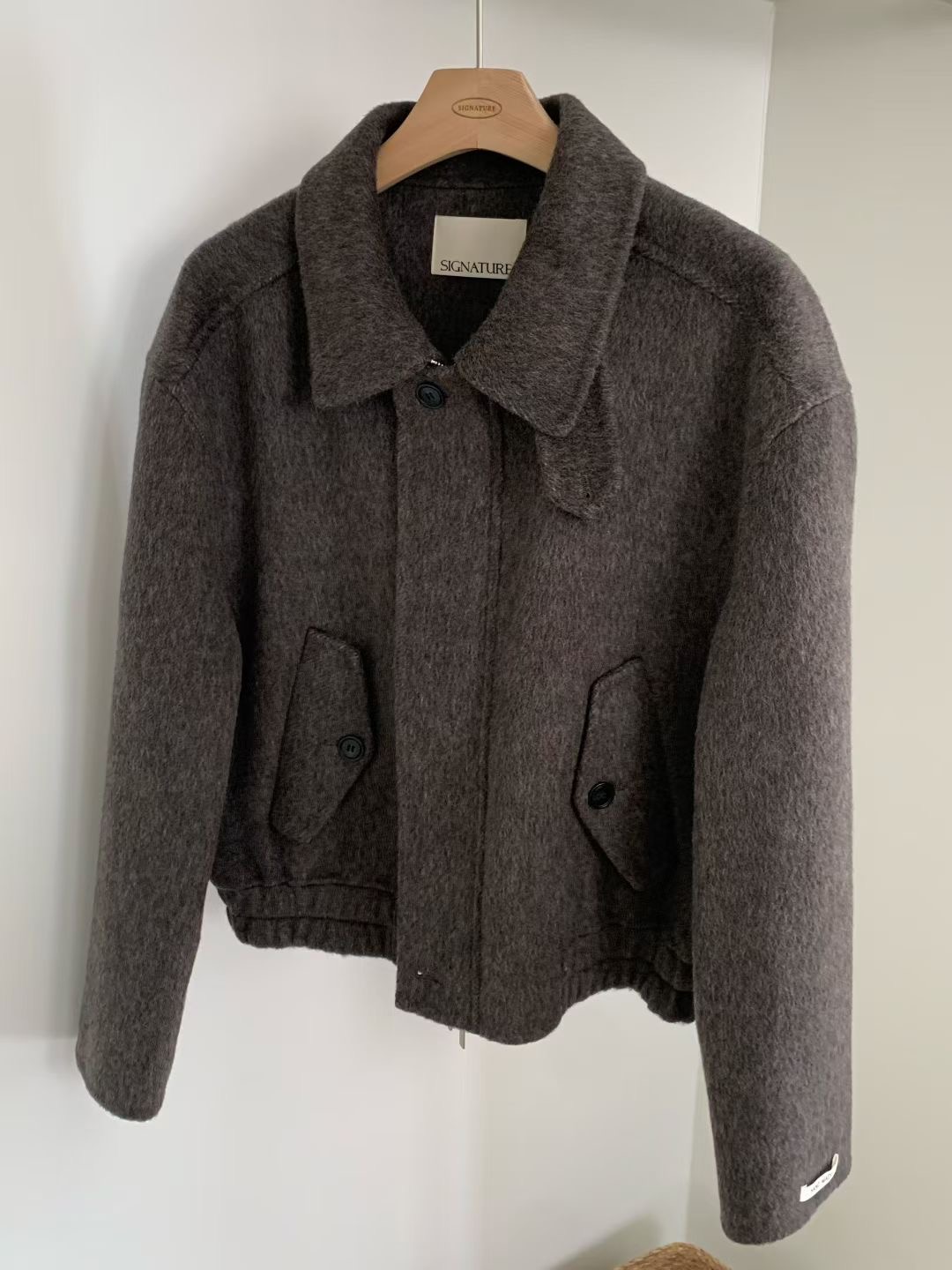 SIGNATURE東大門㊣實拍女士新款熱賣推薦時尚休閑25秋冬短款大衣SIGNATURE短款大衣圖色1