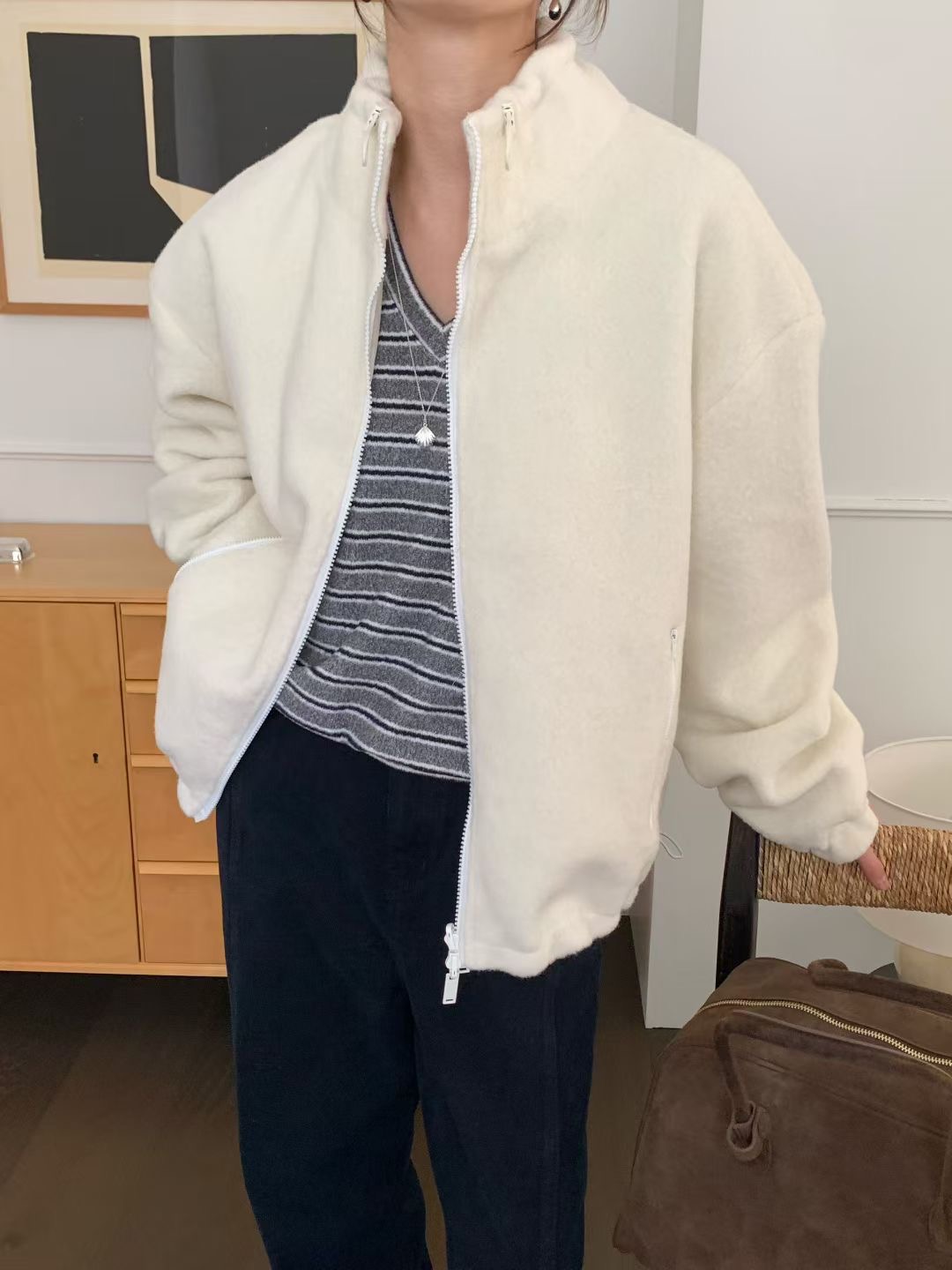 SIGNATURE東大門㊣代購女士新款25秋冬熱賣真品人氣休閑夾克SIGNATURE夾克圖色1