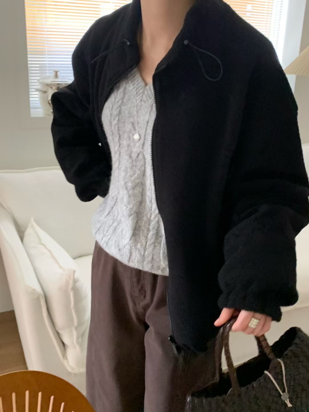 SIGNATURE東大門㊣代購女士新款25秋冬熱賣真品人氣休閑夾克SIGNATURE夾克圖色2