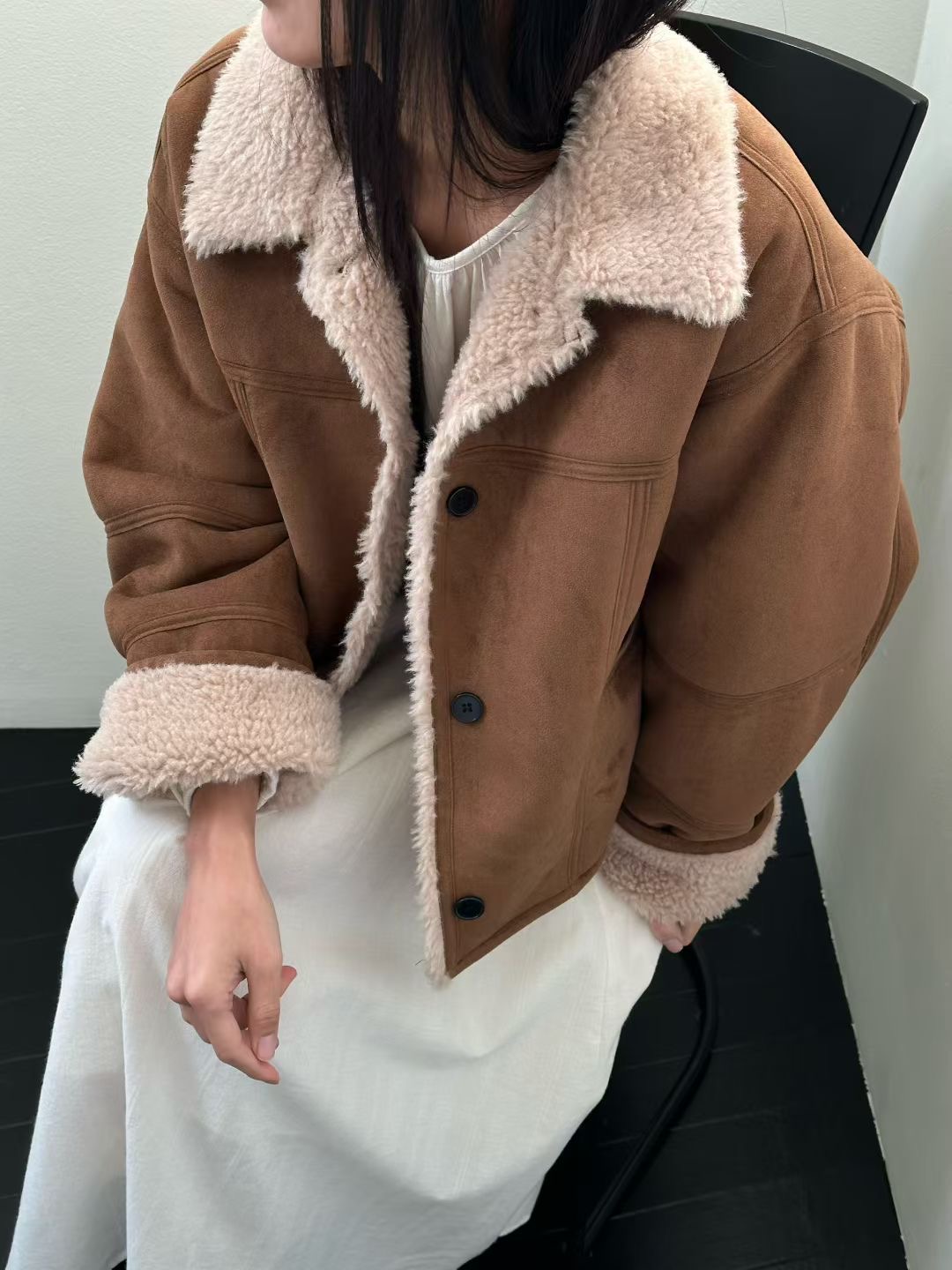 EVERY MOMENT東大門㊣直郵女裝新款休閑25秋冬推薦真品夾克EVERY MOMENT夾克