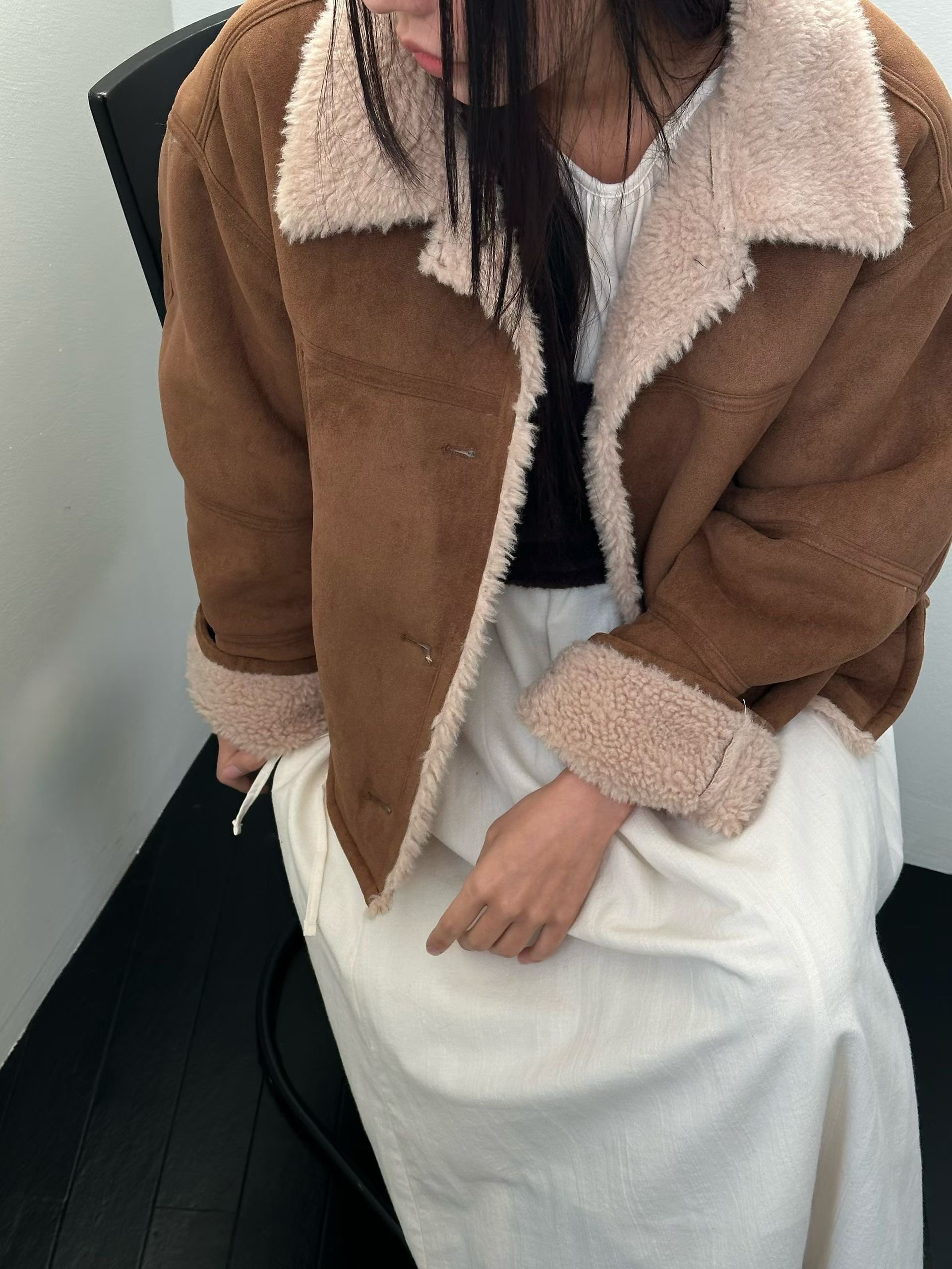 EVERY MOMENT東大門㊣直郵女裝新款休閑25秋冬推薦真品夾克EVERY MOMENT夾克