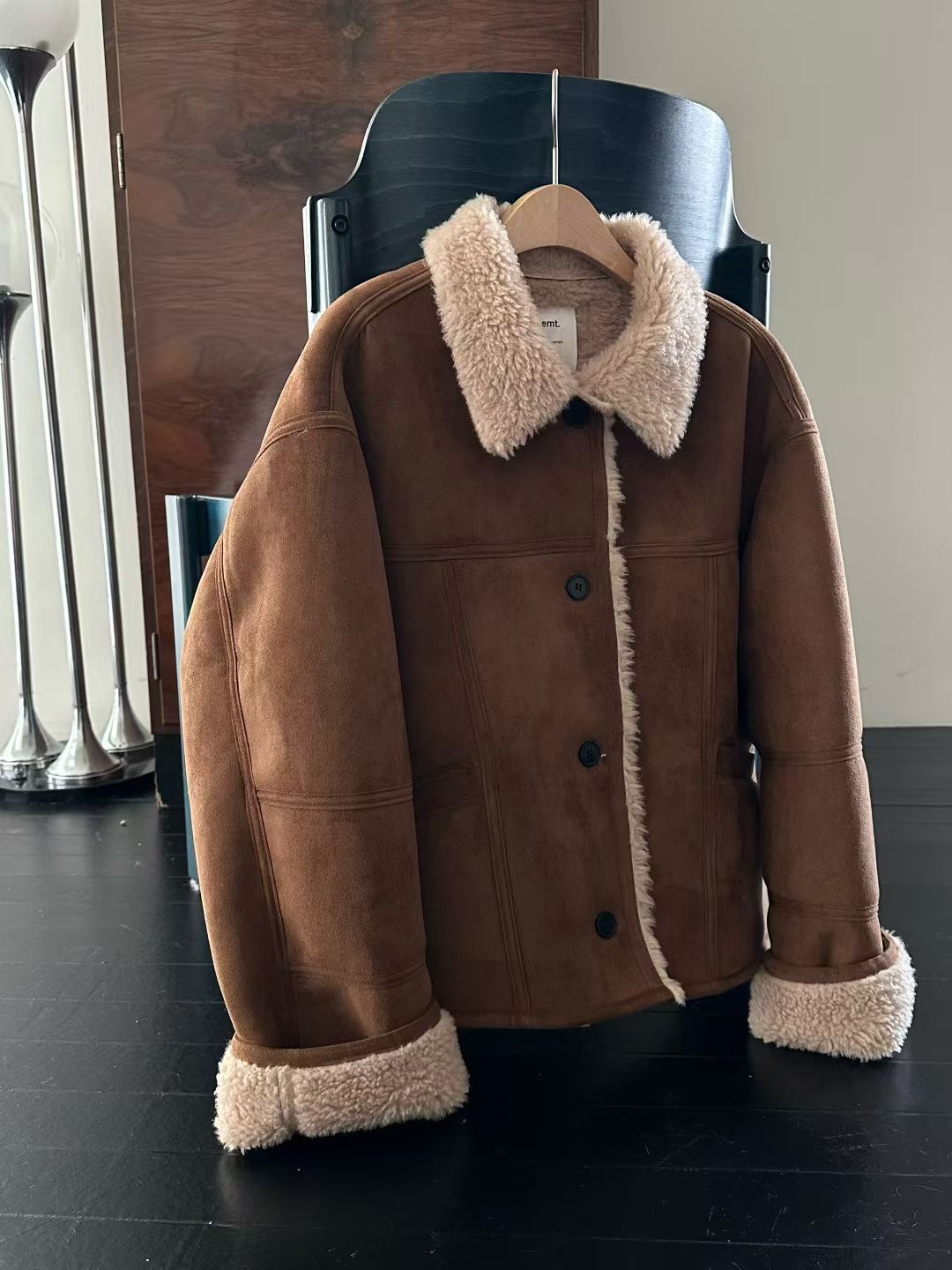 EVERY MOMENT東大門㊣直郵女裝新款休閑25秋冬推薦真品夾克EVERY MOMENT夾克圖色1