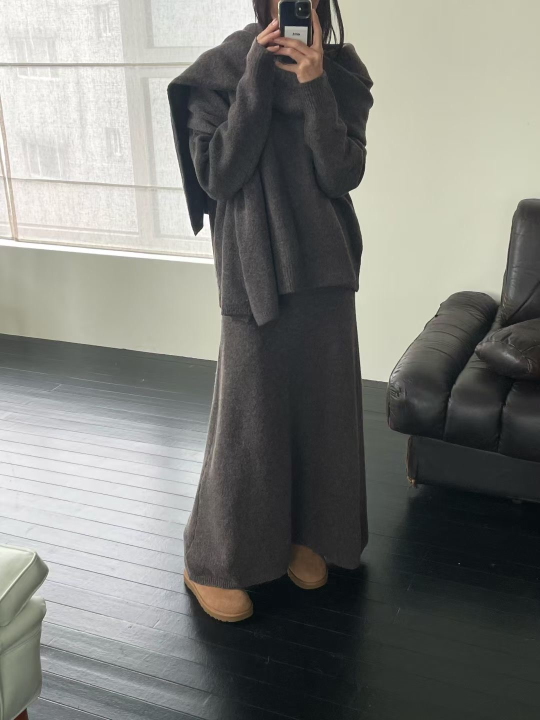 EVERY MOMENT東大門㊣代購女士新品人氣熱賣25秋冬套裝三件套EVERY MOMENT套裝圖色1