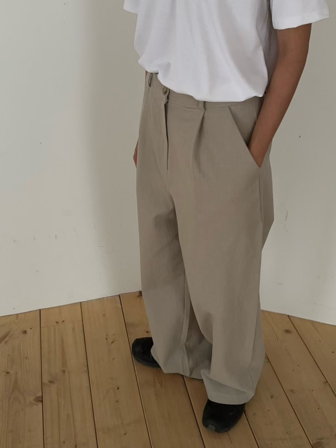 EVERY MOMENT韓國代購㊣女士新款時尚熱賣真品25秋冬休閑褲EVERY MOMENT休閑褲圖色1