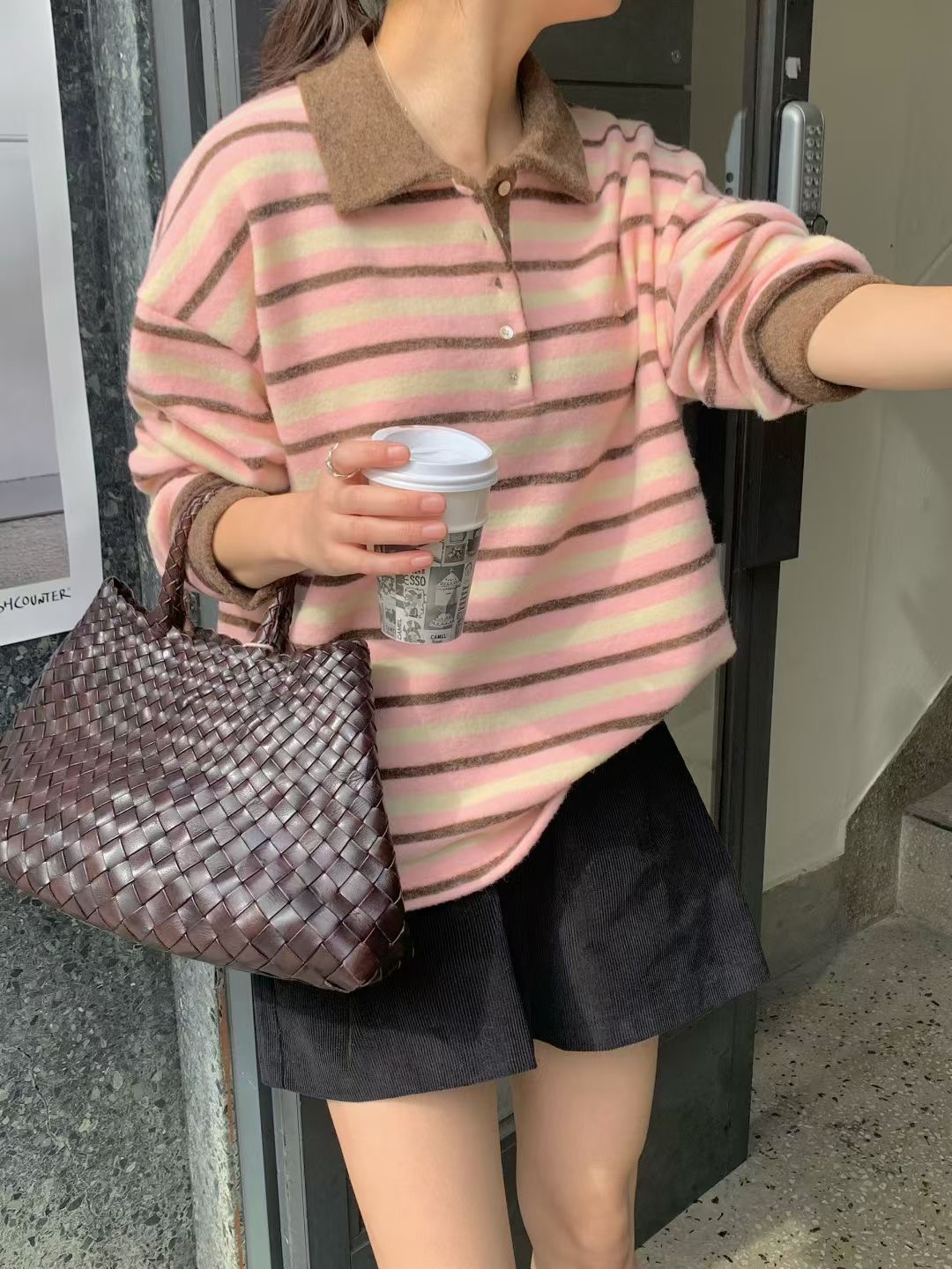 SIGNATURE韓國直郵㊣女裝新品人氣熱賣25秋冬真品休閑針織衫SIGNATURE針織衫圖色2