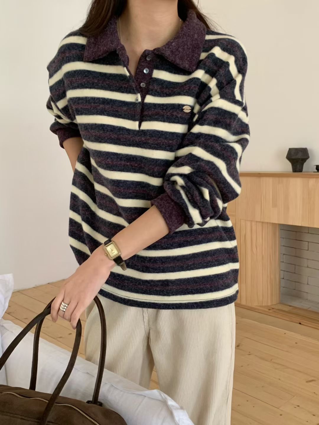 SIGNATURE韓國直郵㊣女裝新品人氣熱賣25秋冬真品休閑針織衫SIGNATURE針織衫圖色3