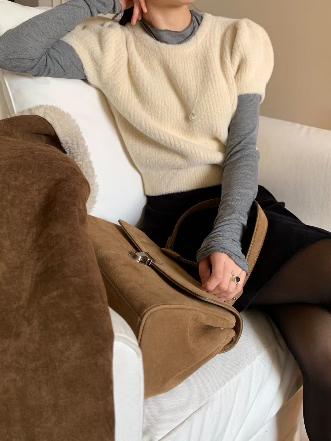 SIGNATURE韓國代購㊣女士新品職業休閑人氣推薦針織衫不含內搭SIGNATURE針織衫