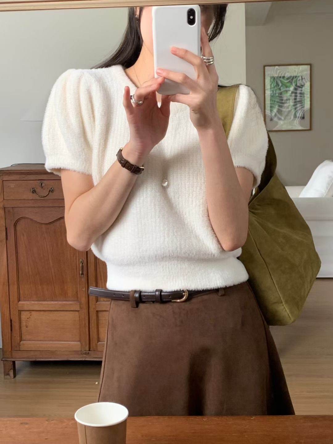 SIGNATURE韓國代購㊣女士新品職業休閑人氣推薦針織衫不含內搭SIGNATURE針織衫圖色2