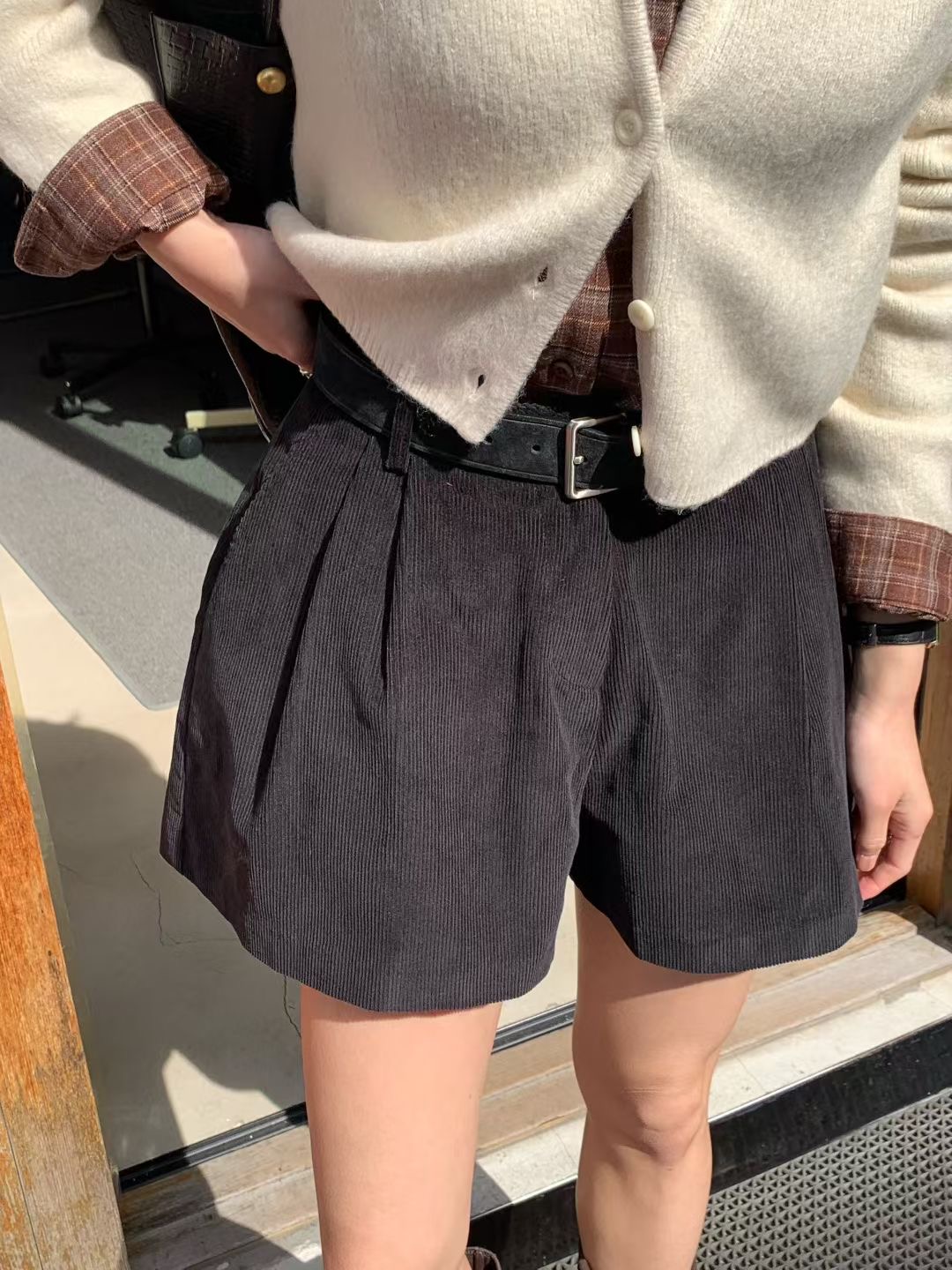 SIGNATURE韓國代購㊣女裝新品真品人氣25秋冬休閑時尚推薦短褲SIGNATURE短褲圖色2