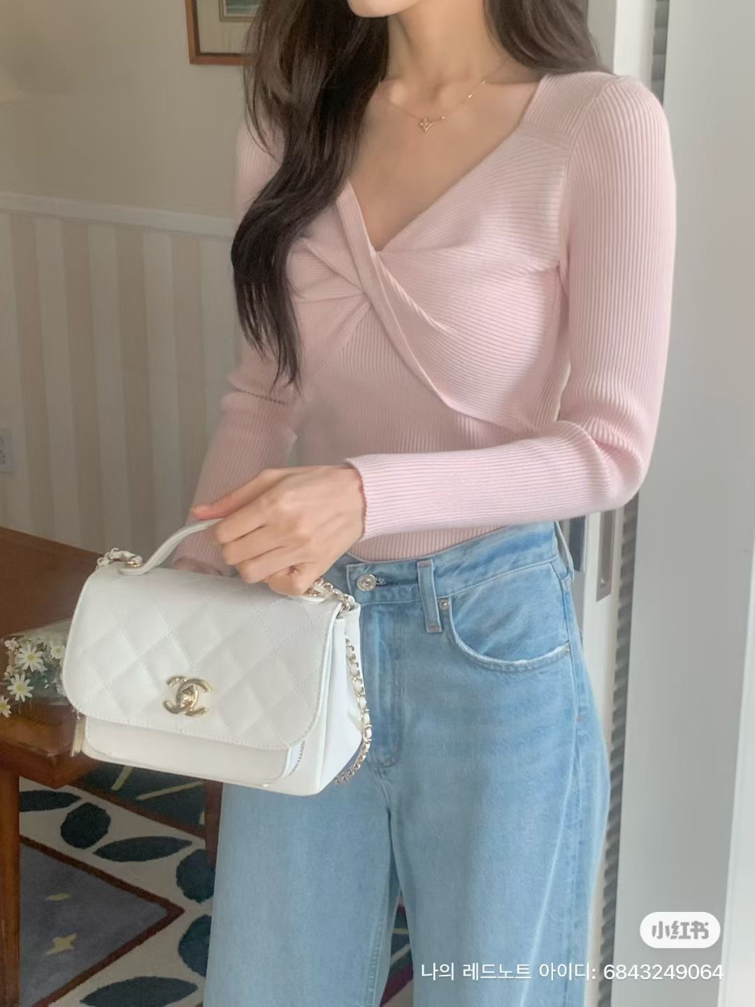 IF YOU韓國直郵㊣女士新品休閑時尚真品25秋冬職業熱賣針織衫IF YOU針織衫