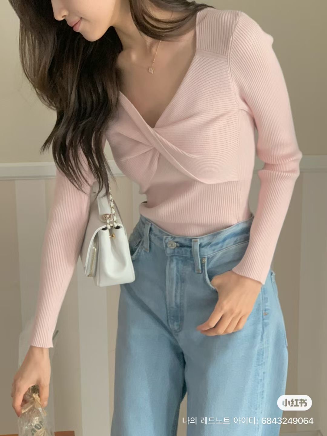 IF YOU韓國直郵㊣女士新品休閑時尚真品25秋冬職業熱賣針織衫IF YOU針織衫